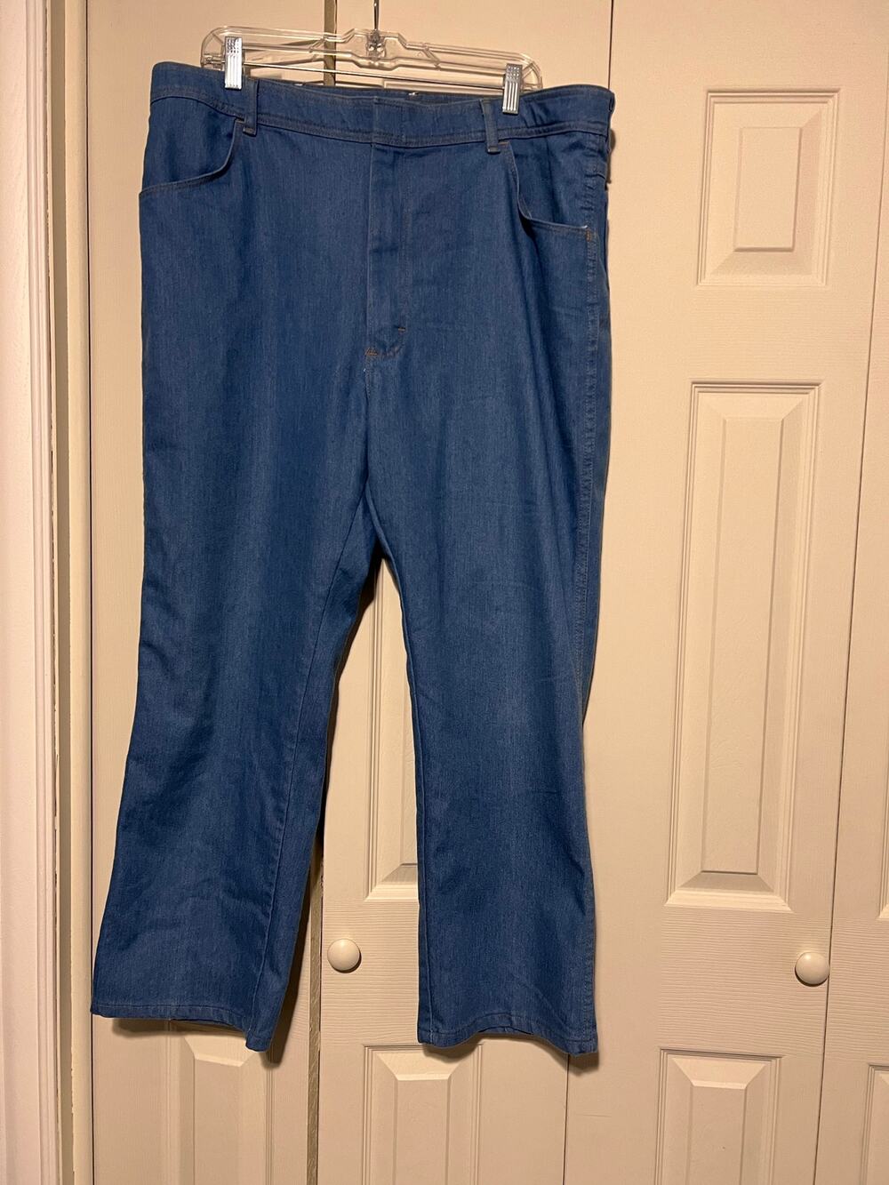 Vintage Wrangler Men’s 42x29 Relaxed Fit Jeans Blue Denim Straight Leg EUC
